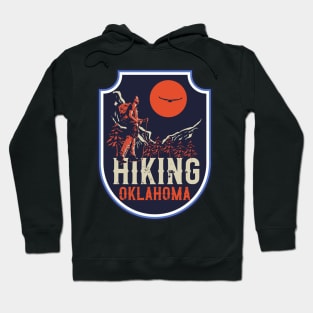 Hiking adventure wild retro exploring Oklahoma Hoodie